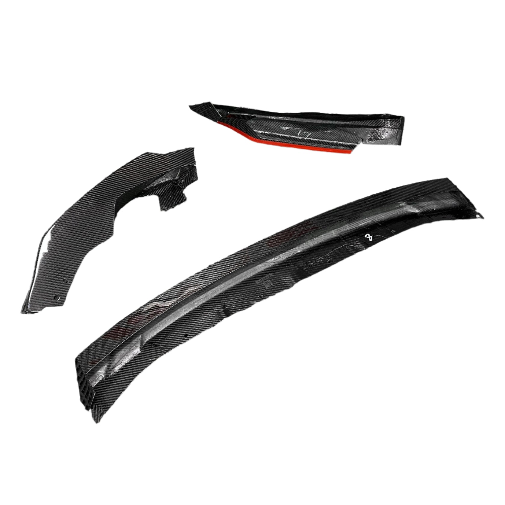 Pre-Preg Dry Carbon Fiber Front Lip R- V2 Style - BMW G80 & G81 M3 / G82 & G83 M4