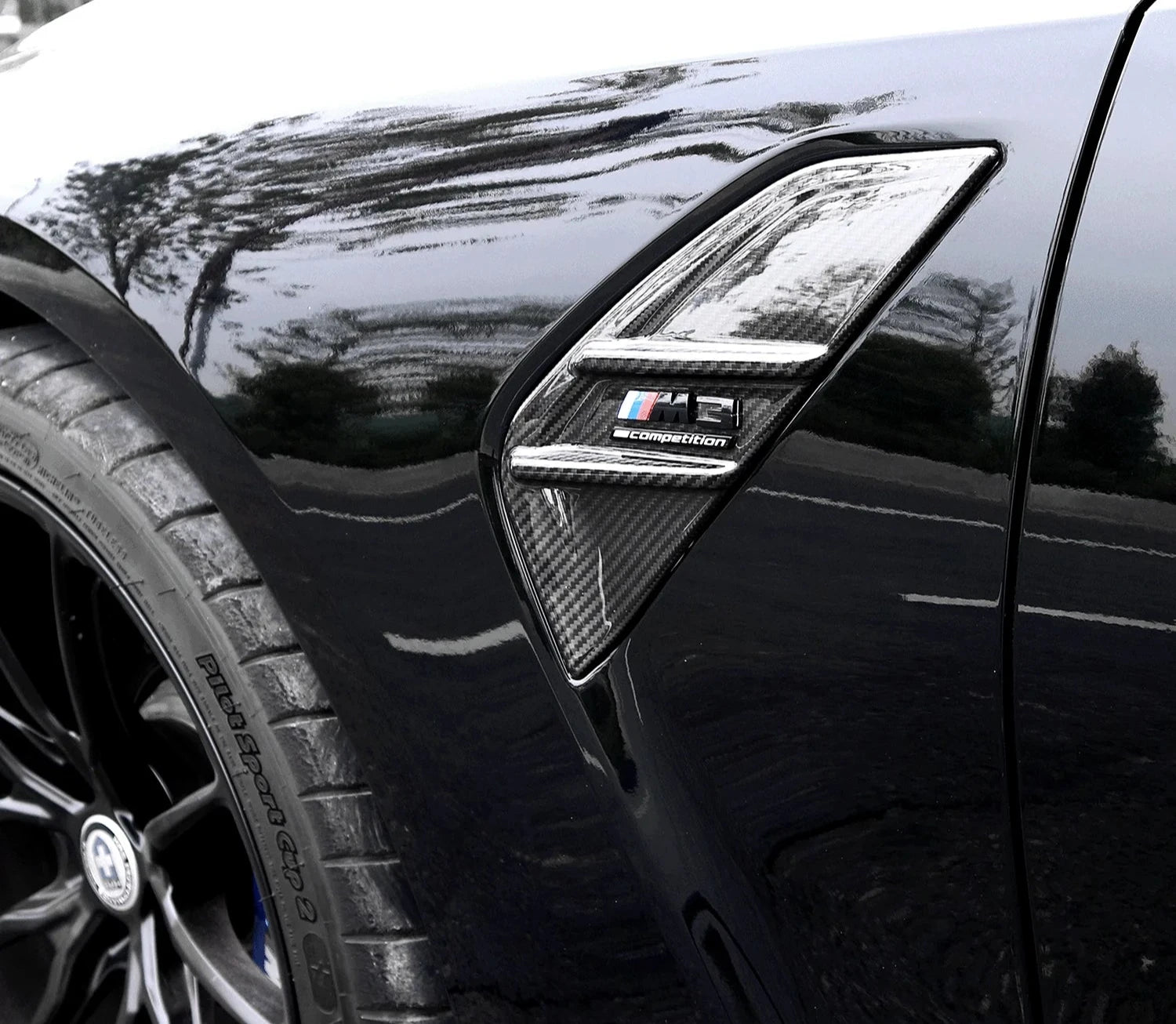 Carbon Fiber Fender Vent Trim Replacement - BMW G80 & G81 M3 / G82 & G