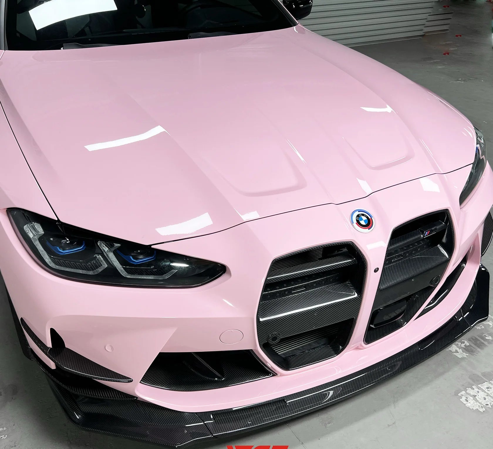 Dry Pre-Preg V Style Carbon Fiber Front Lip - BMW G80 & G81 M3 / G82 & G83 M4