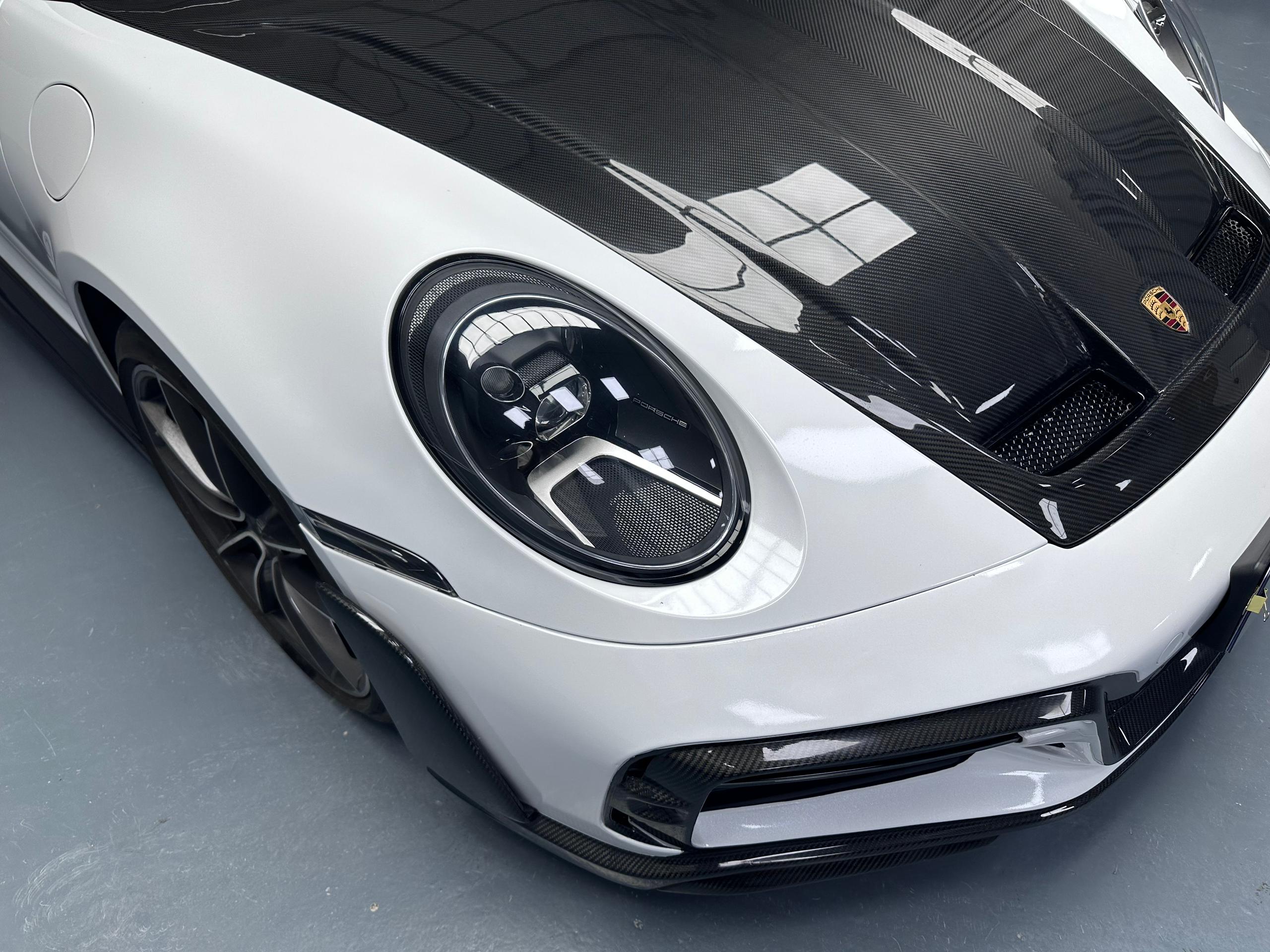 Prepreg Carbon Fiber Tec Style Front Hood Bonnet - Porsche 992 Carrera 911