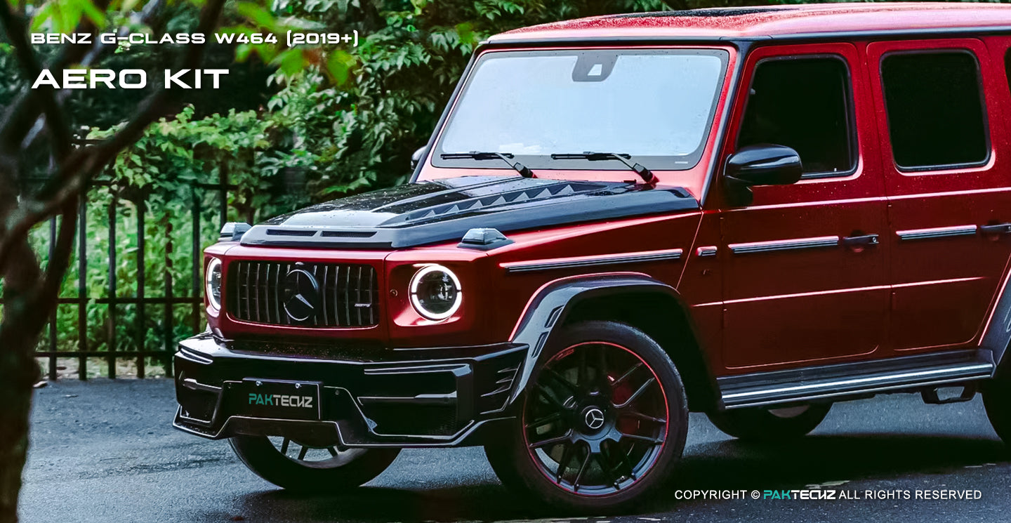 Dry Carbon Fiber Engine Hood Bonnet Replacement - Mercedes Benz G Wagon Class W464 W463A AMG G63 G350 G500