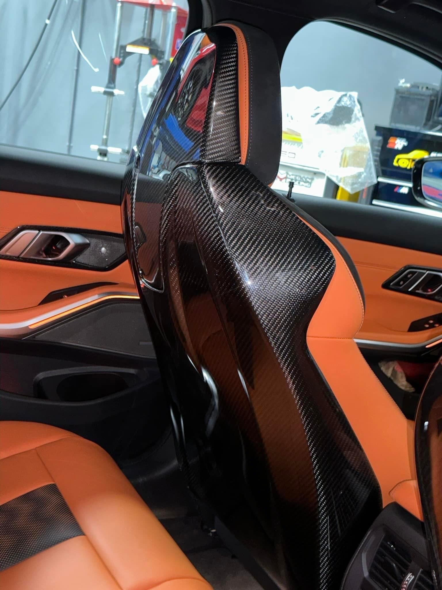 Carbon Fiber Full Seat Back Cover - BMW G80 M3 & G82 / G83 M4 / G87 M2