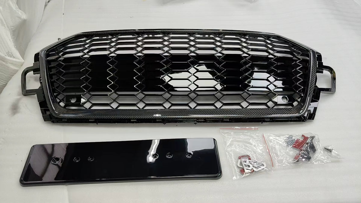 Real Carbon Fiber Rs5 Style HoneyComb Grille - Audi A5/S5 B9 B9.5