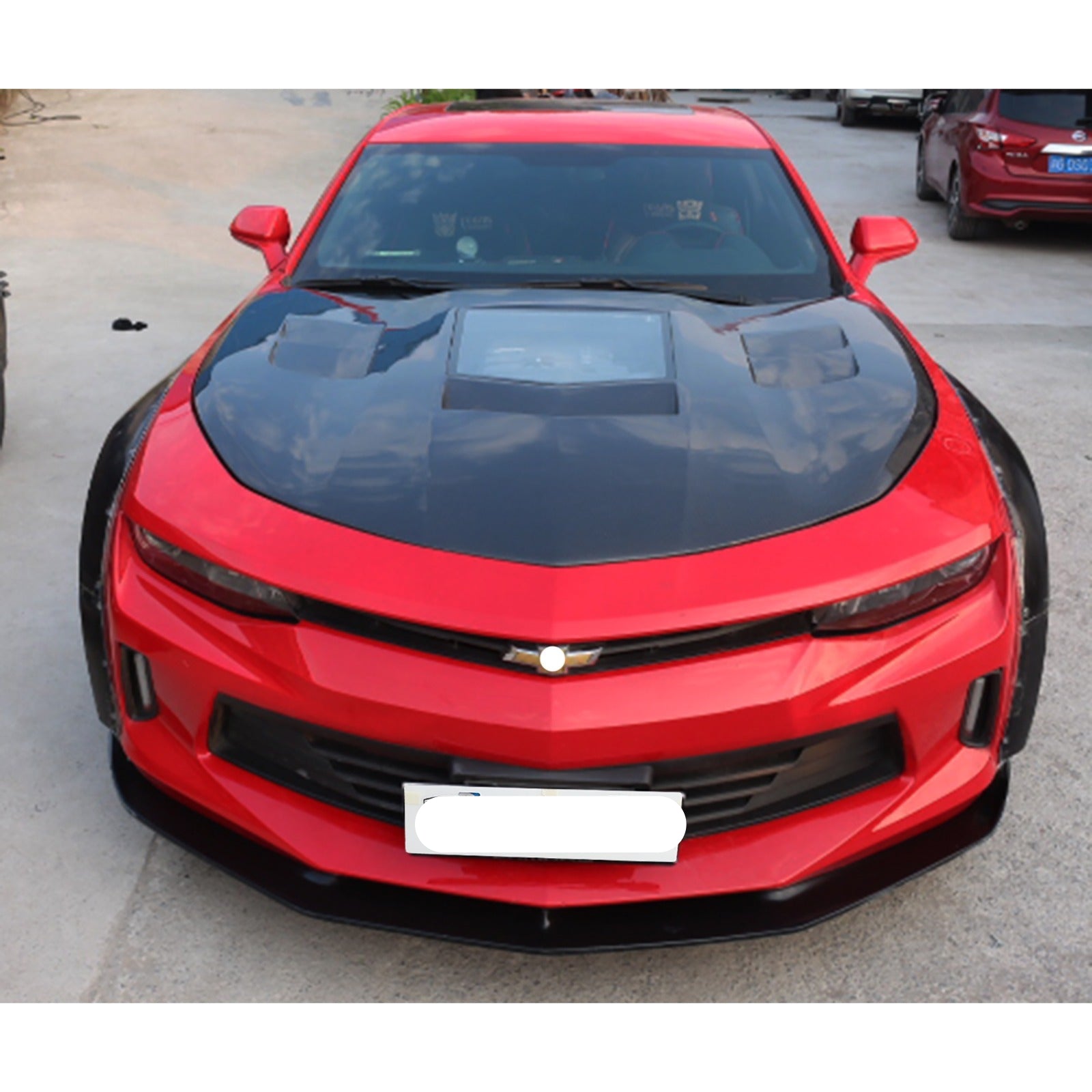 Carbon Fiber Engine Bonnet w/ Transparent Window - Chevrolet Camaro 2017-2019