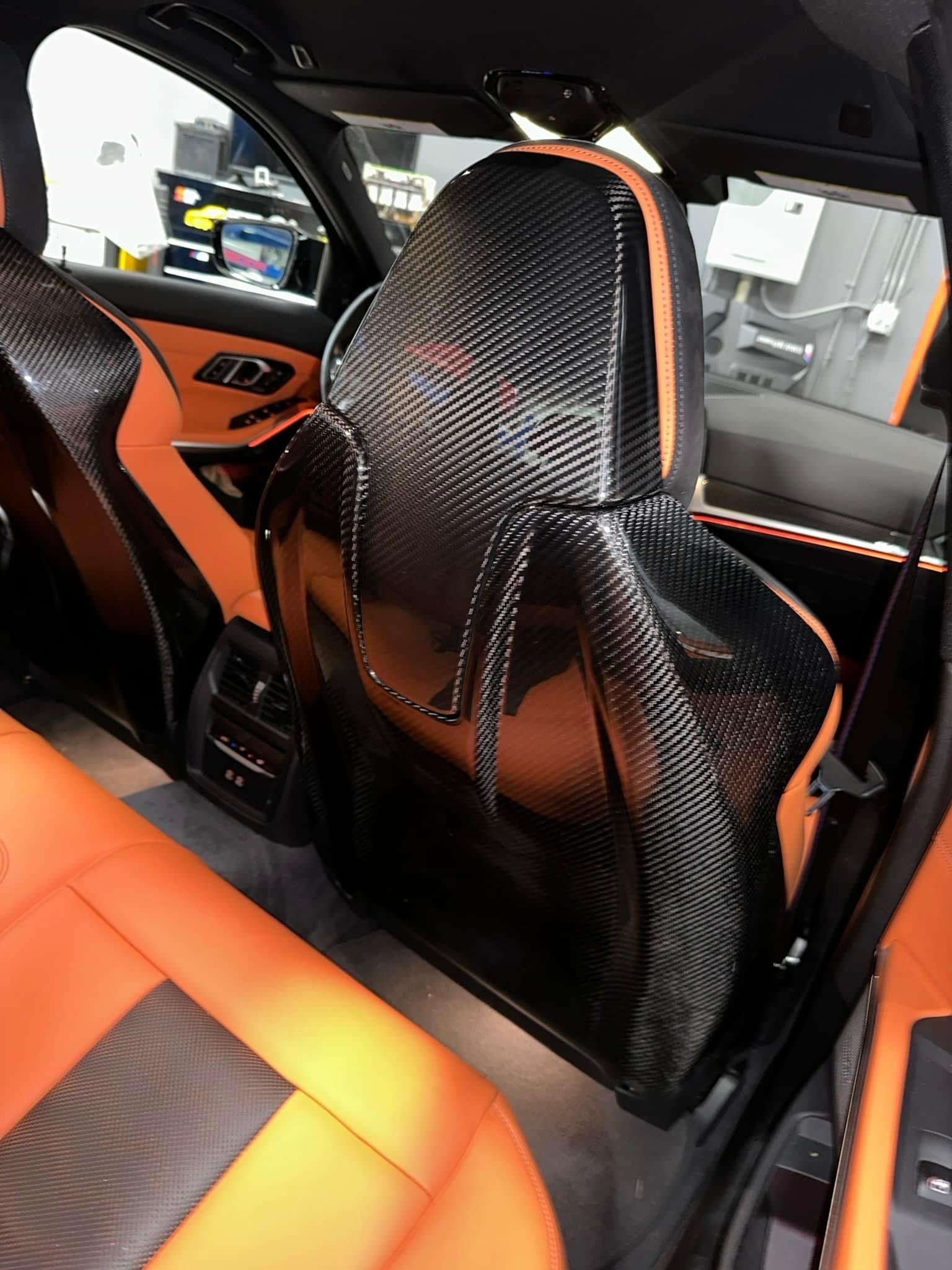 Carbon Fiber Full Seat Back Cover - BMW G80 M3 & G82 / G83 M4 / G87 M2