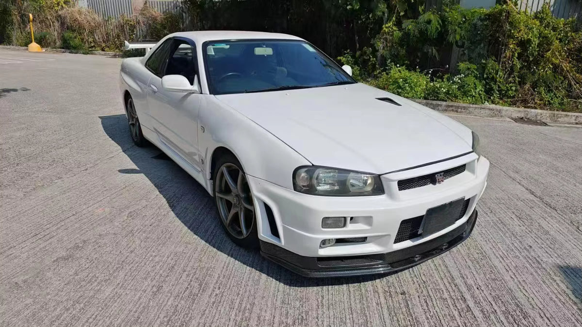 Carbon Fiber Front Lip V2 - Nissan R34 GTR