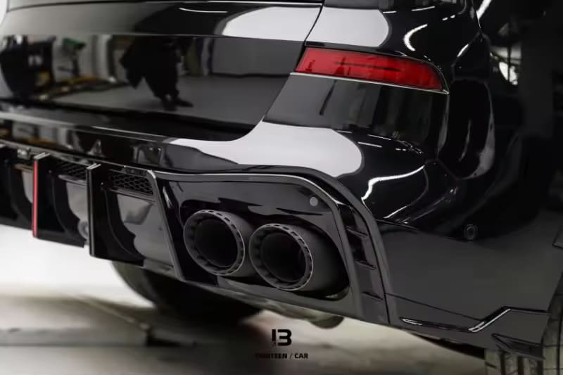 Carbon Fiber Exhaust Muffler Tips V4 - BMW X5 X6 X7 G05 G06 G07 2019-2024