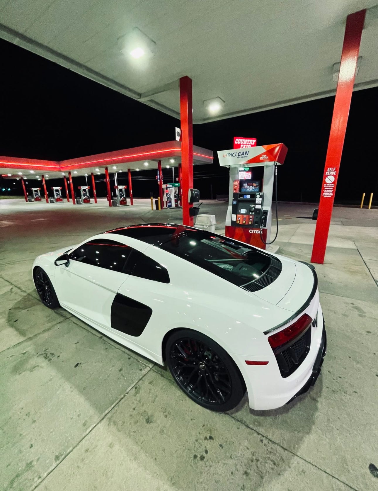 3 Piece Style Carbon Fiber Trunk Spoiler - Audi R8 V10 Type 4S