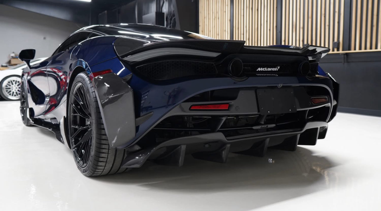 Carbon Fiber Rear Canards Flaps - Mclaren 720S