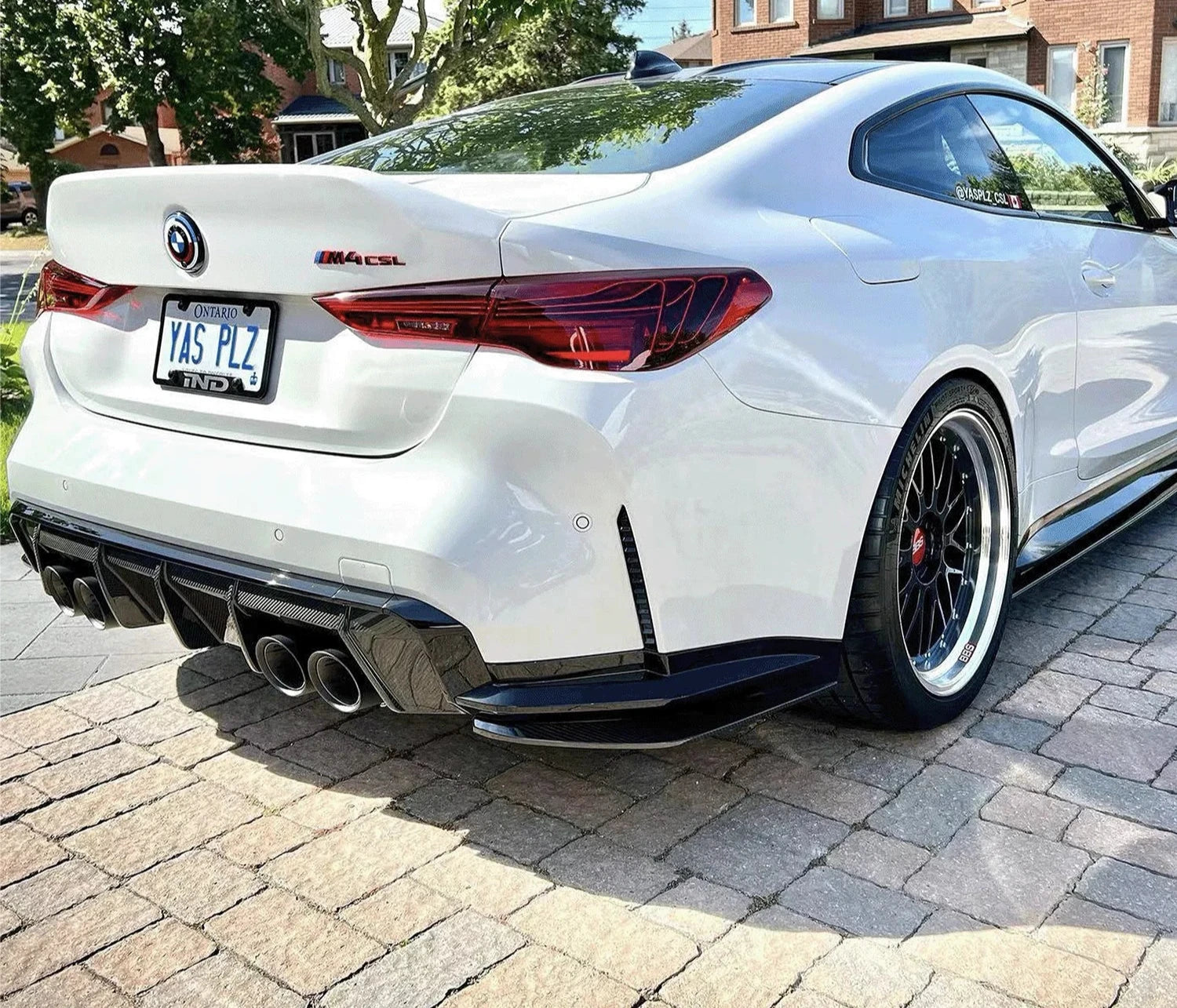 Dry Carbon Fiber Rear bumper Canard Extension - BMW G80 & G81 M3 / G82 & G83