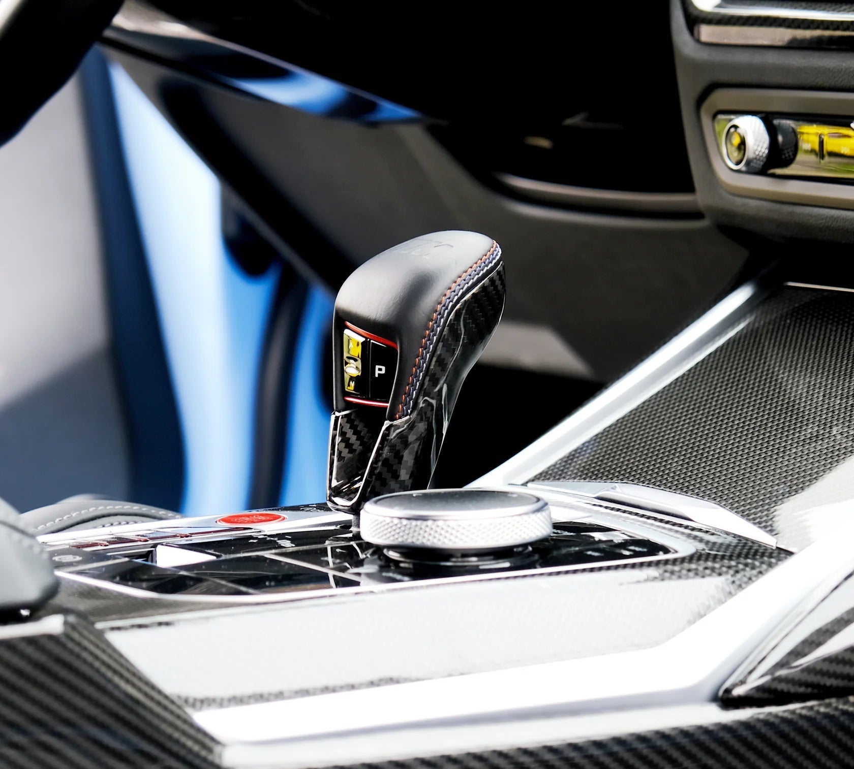 Carbon Fiber Gear Shift Knob Cover - BMW G87 G80 G82 G83 X3M X4M X5M