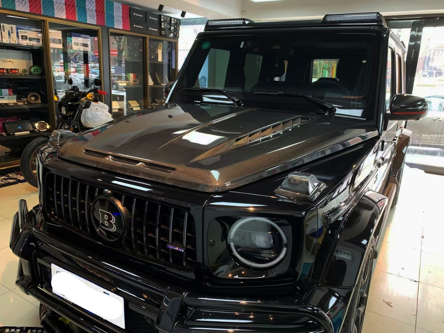 Prepreg Dry Carbon Fiber TC Style Hood Replacement - Mercedes Benz G Class W464 W463A W465 G350 G500 AMG G63