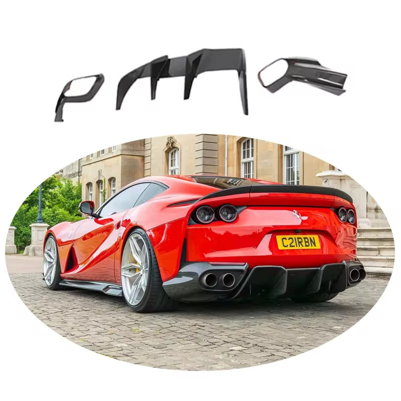Carbon fiber Rear Diffuser Upgrade - Ferrari 812