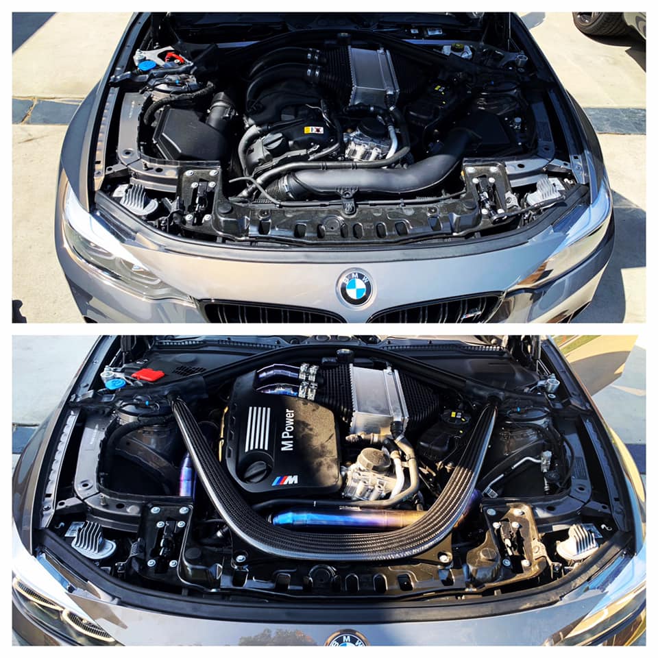 S55 Titanium Front Mount Intakes - BMW F80/F82/F83/F87Comp