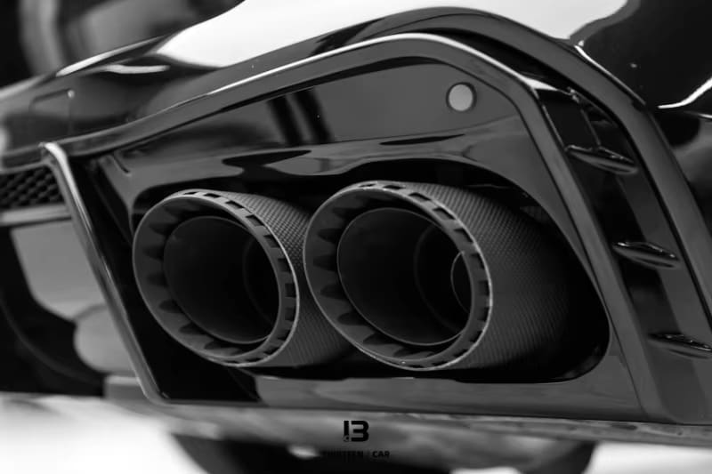 Carbon Fiber Exhaust Muffler Tips V4 - BMW X5 X6 X7 G05 G06 G07 2019-2024