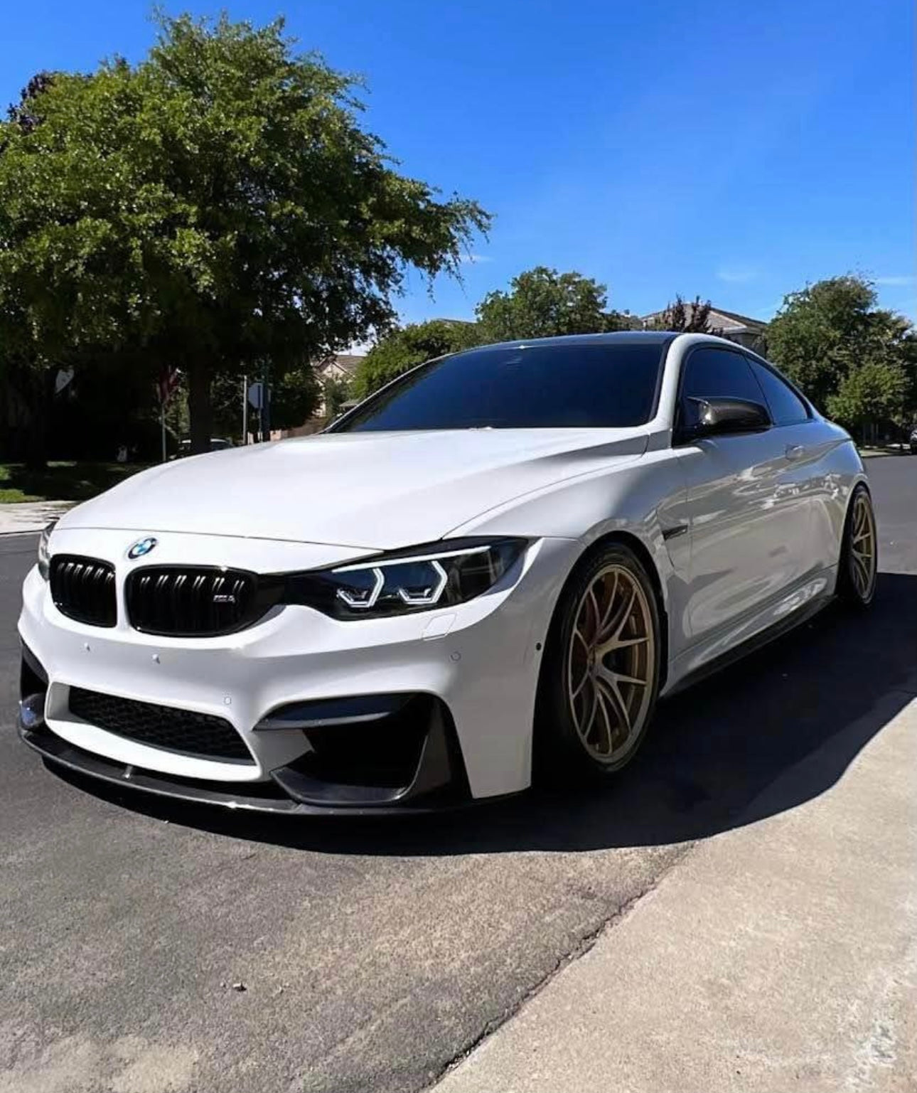 M Performance style Carbon Fiber Front Lip - BMW F80 M3 & F82 / F83 M4