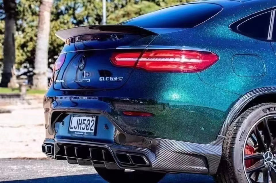 Carbon Fiber Rear T Style Trunk Spoiler - Mercedes-Benz GLC220 GLC43 GLC63 AMG W253 Coupe