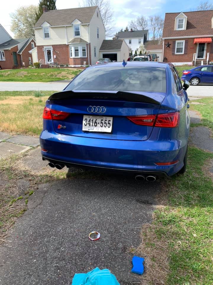 PSM Style Gloss Black Rear Spoiler - Audi A3/S3/ & RS3