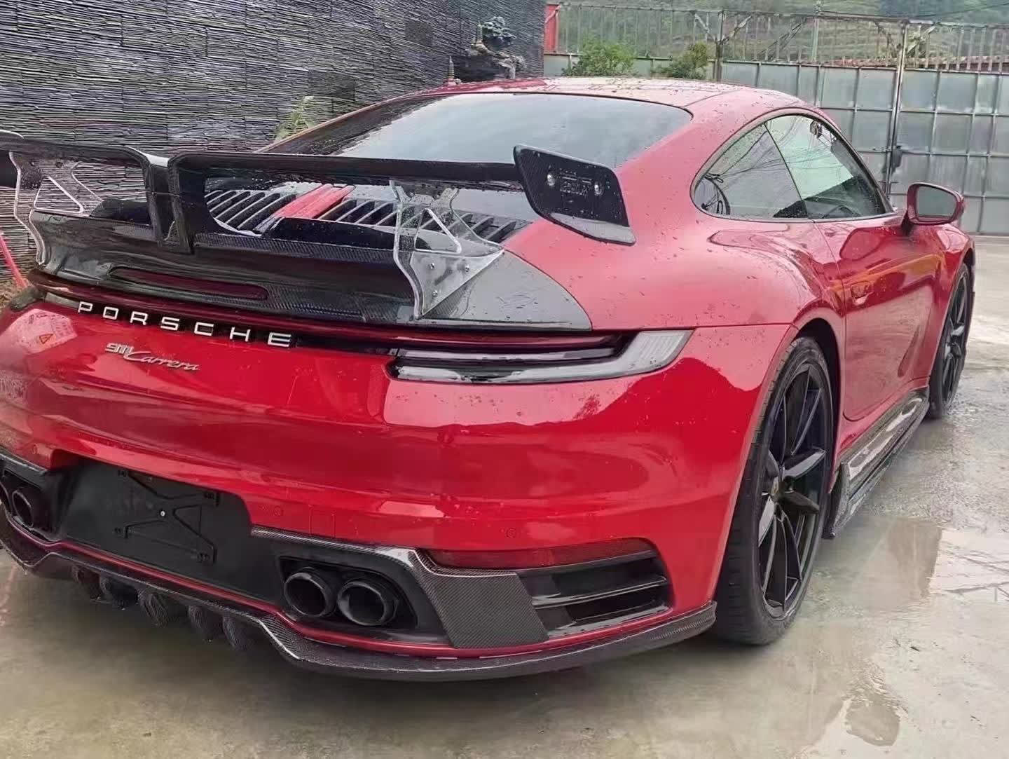 Carbon Fiber Techart Style Aerodynamic Body Kit - Porsche 992 Carrera