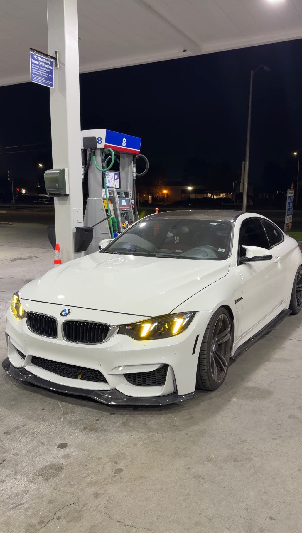 LED Switchable Yellow/White Snake Eye Style Headlights Replacement Set - BMW 4 Series F32 M3 F80 M4 F82 Headlights 2013-2019