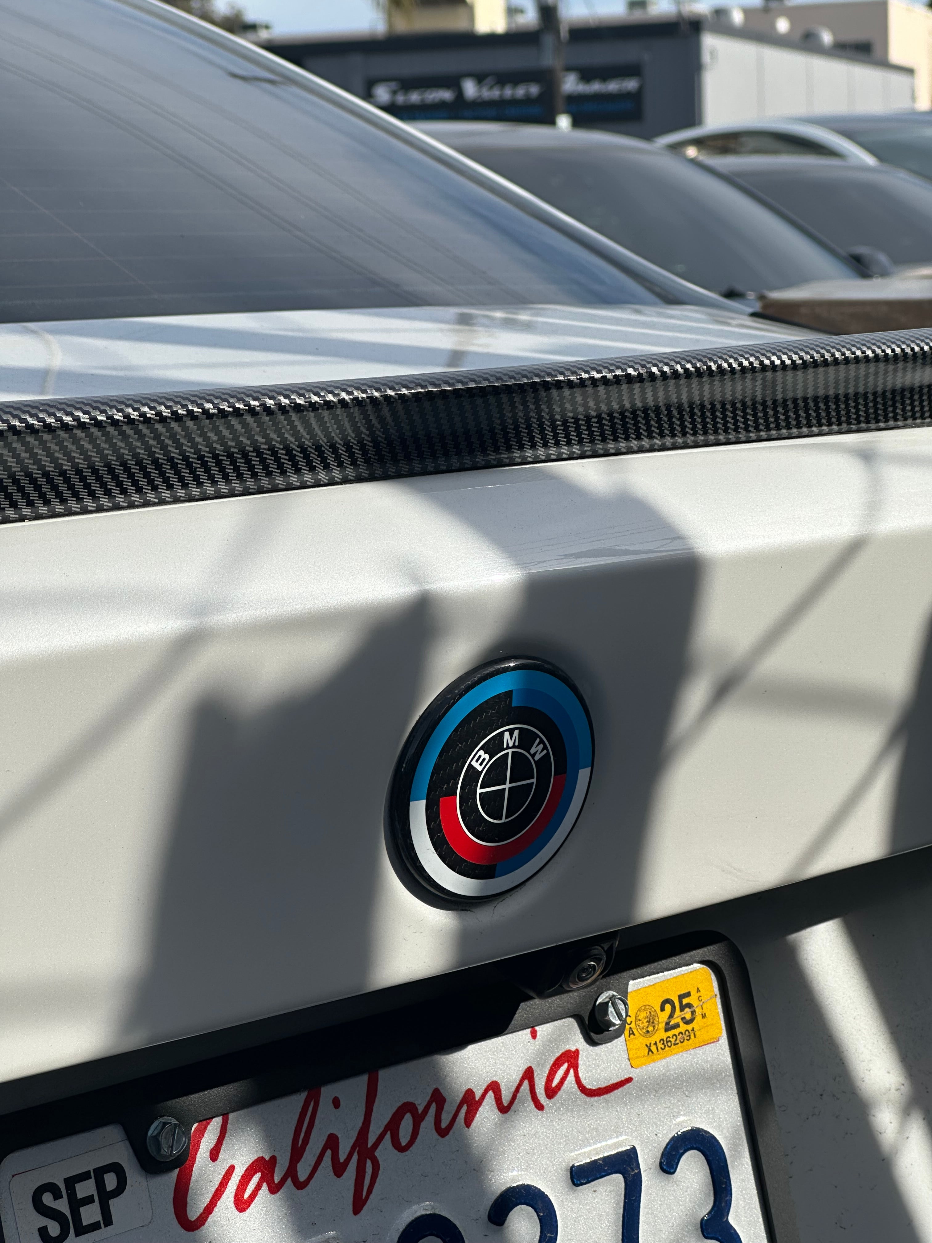 Carbon Fiber 50th Years M Heritage Emblem Roundel Cover &  Hub Cap Replacement (7 Piece)- BMW Roundel