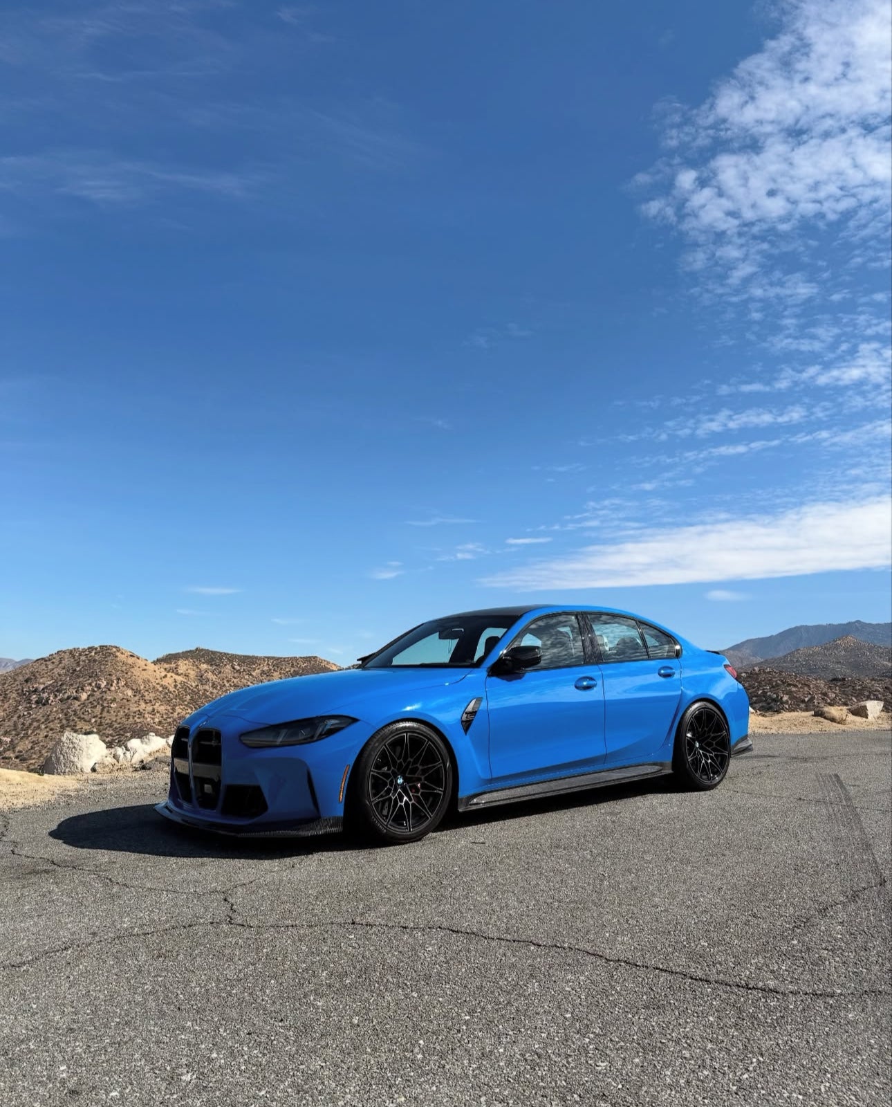 OEM Style Dry Carbon Fiber Side Skirt w/ lip V2- BMW BMW M3 / M4 (G80 / G82 / G83)