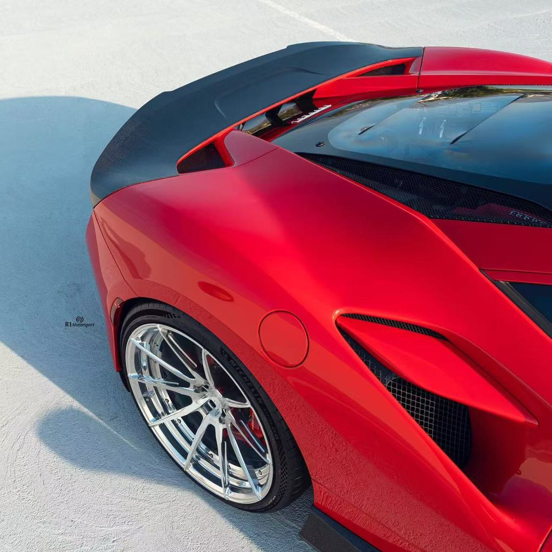 Carbon Fiber R Rear Spoiler - Ferrari F8