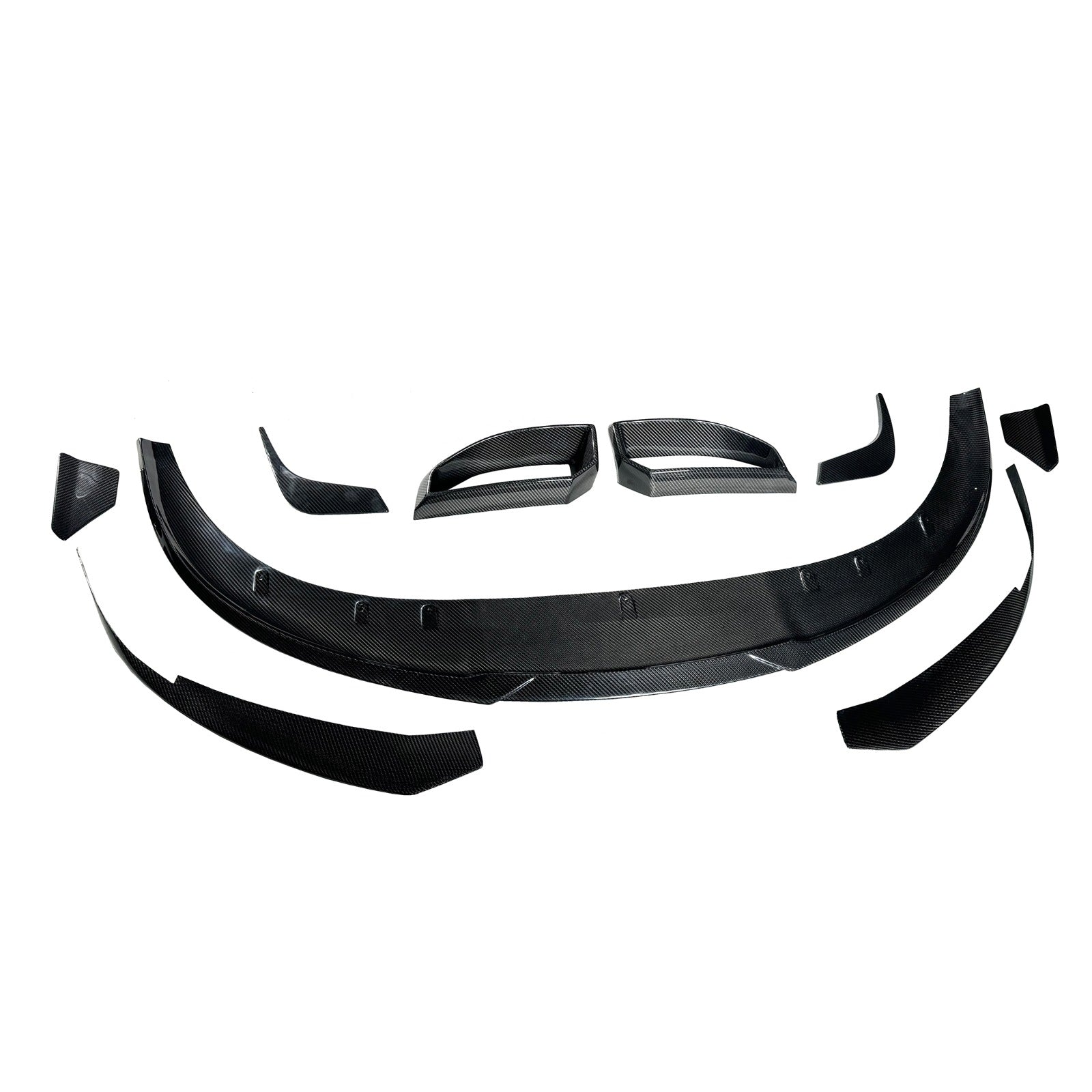 Carbon Fiber B Style Front End Aero Kit - 2020+ Porsche Taycan J1