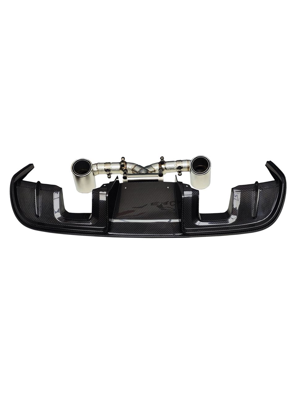 GT4 Style Conversion Carbon Fiber Rear Diffuser - Porsche 718 Boxter Cayman
