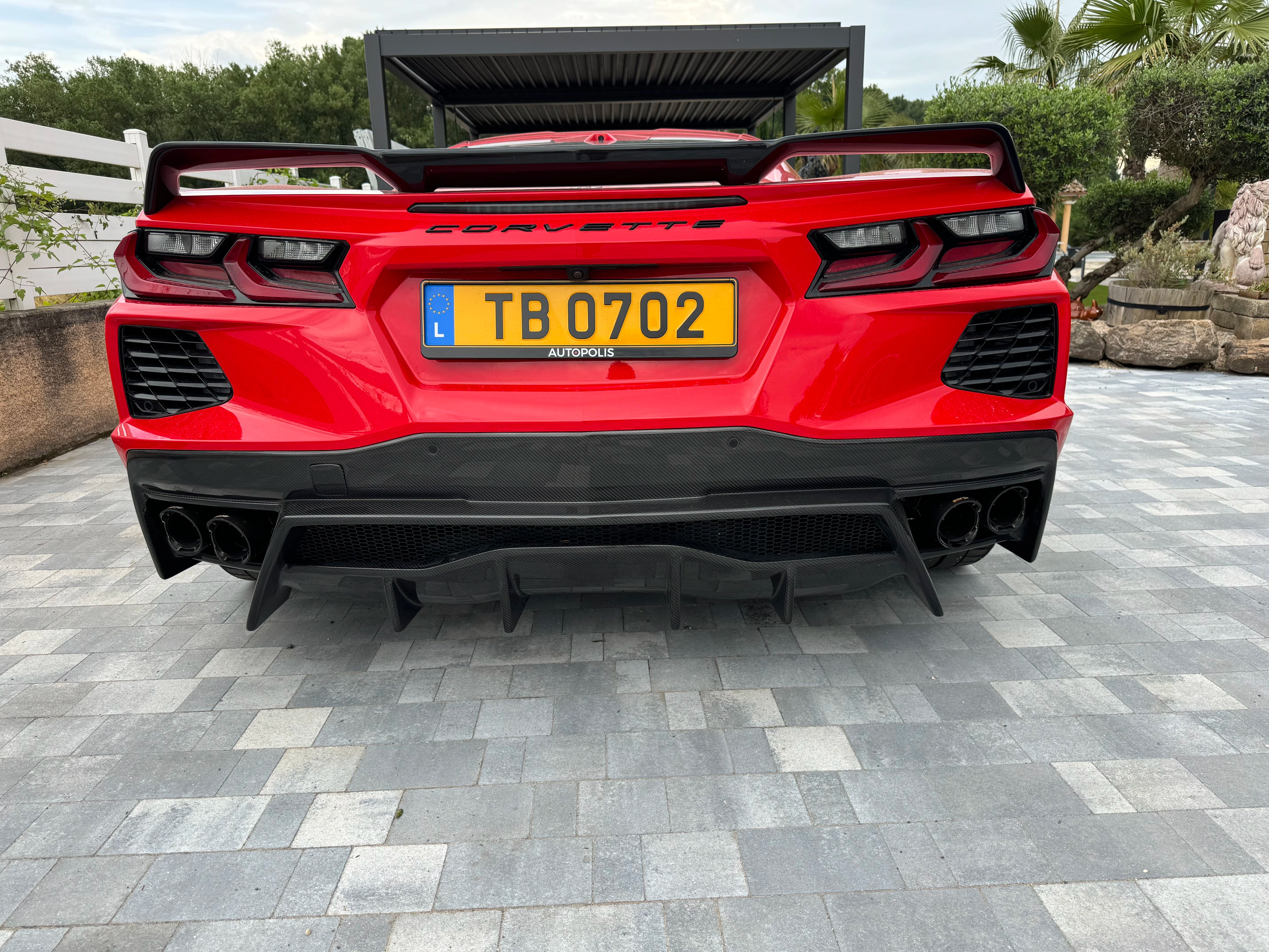 Dry Carbon Fiber Rear Diffuser V3 - Corvette C8