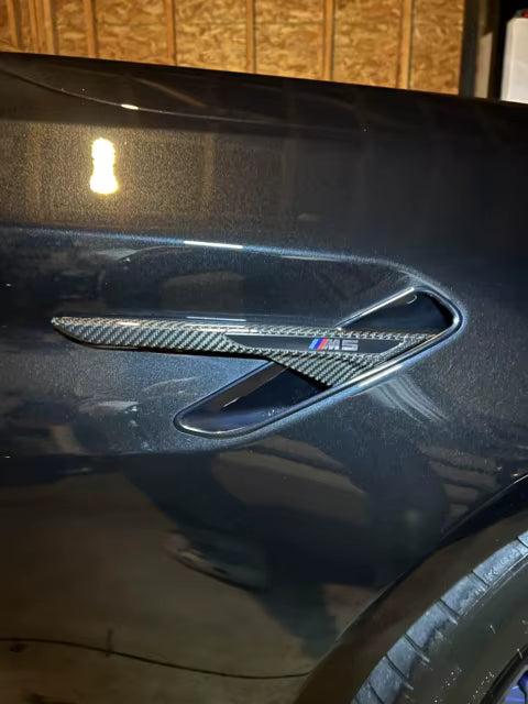 Carbon fiber Side Fender Trim Cover - BMW F90 M5