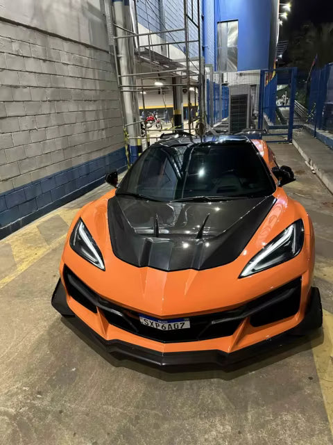 Vented Carbon Fiber Hood Bonnet V3 - Corvette C8