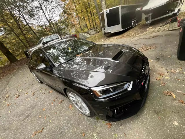 Carbon Fiber Vented Front Engine hood V2  - Audi A5 S5 RS5 B9