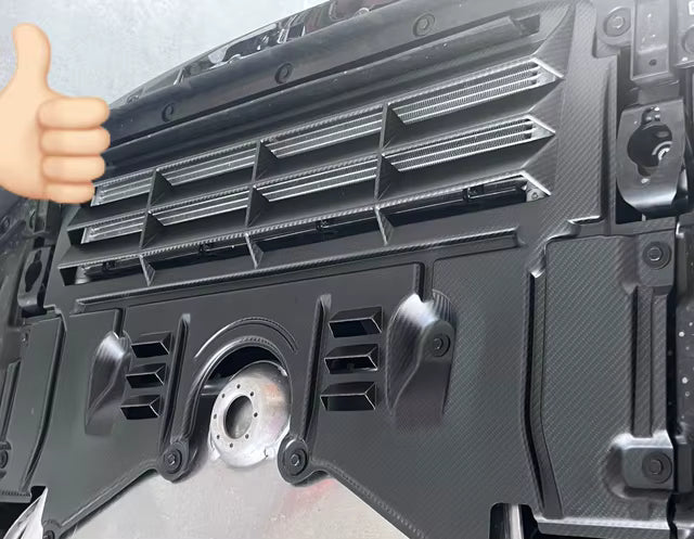 Dry Carbon Fiber Vented Oil Cooler Guard - BMW G8X G80 M3 / G82 M4