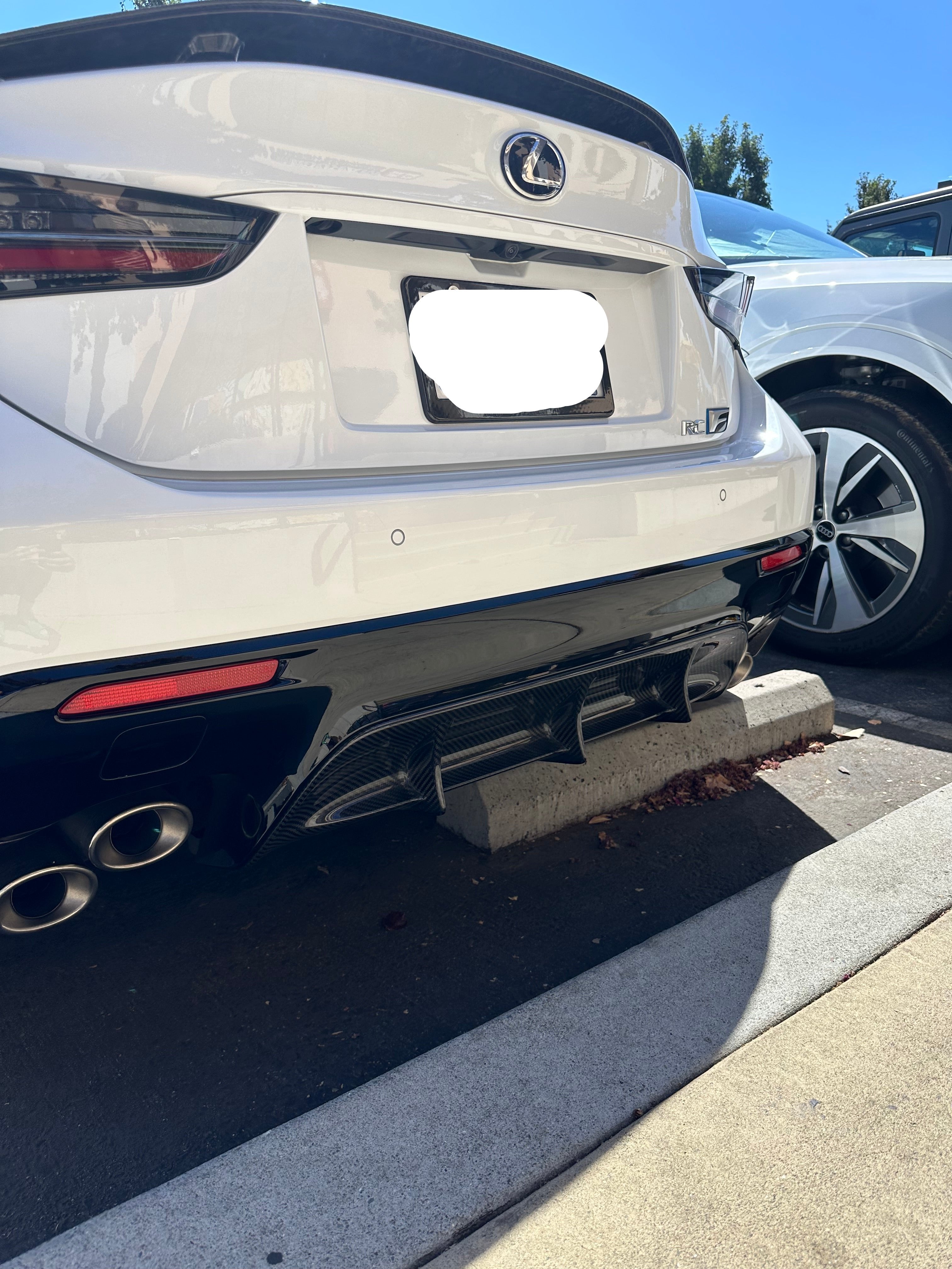 Carbon Fiber Rear Diffuser - Lexus RC F RCF 2015-2018