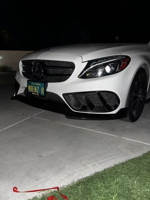 Carbon Fiber Front Air Vent Trim - Mercedes C300 C400 C450 C43 AMG Sedan 15-17