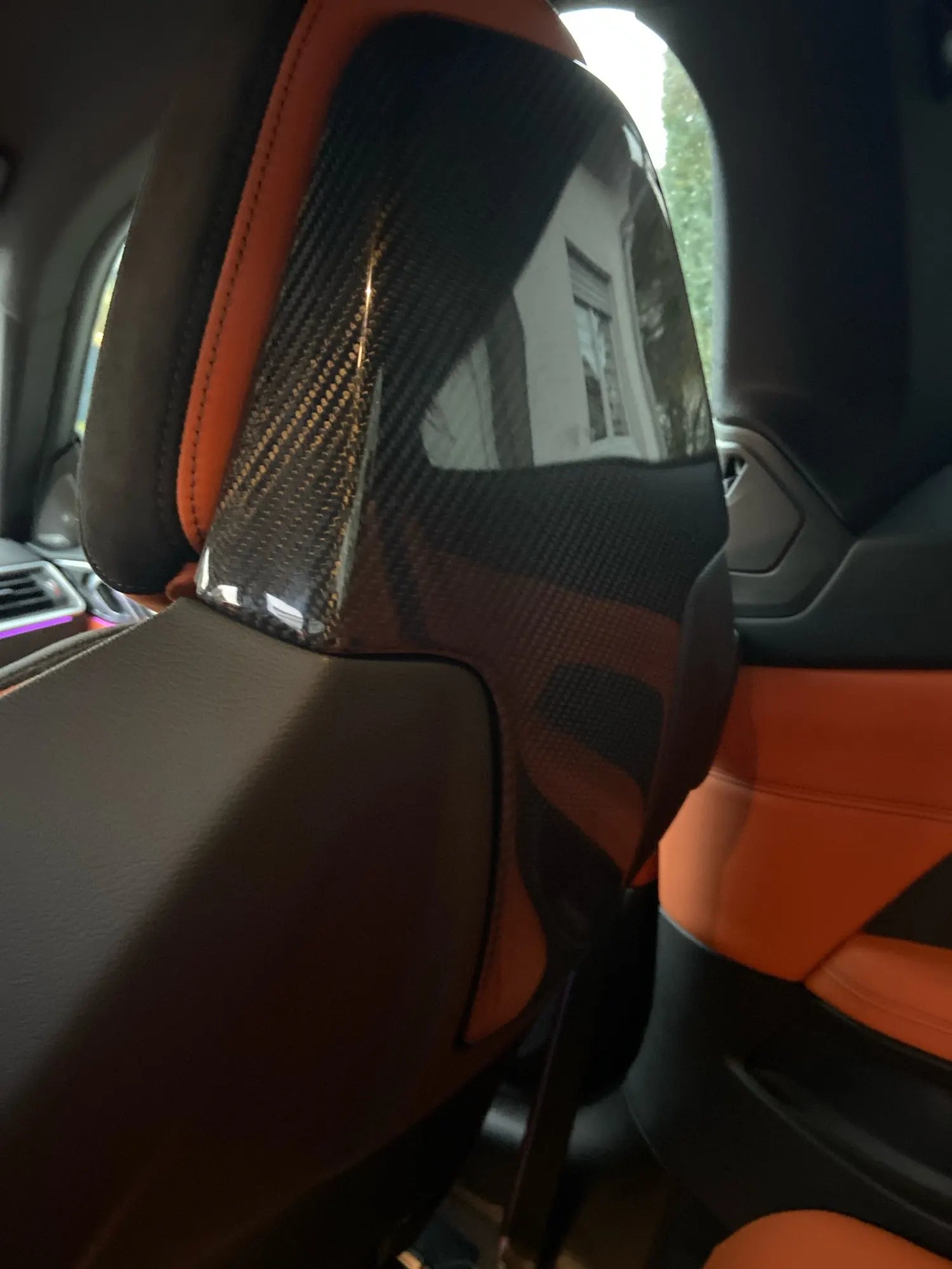BMW M8 F91 F92 F93 Carbon Fiber Seat Back Cover