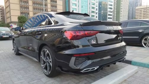 Gloss Black Rear Diffuser - AUDI A3 8Y S-Line 2020-2024