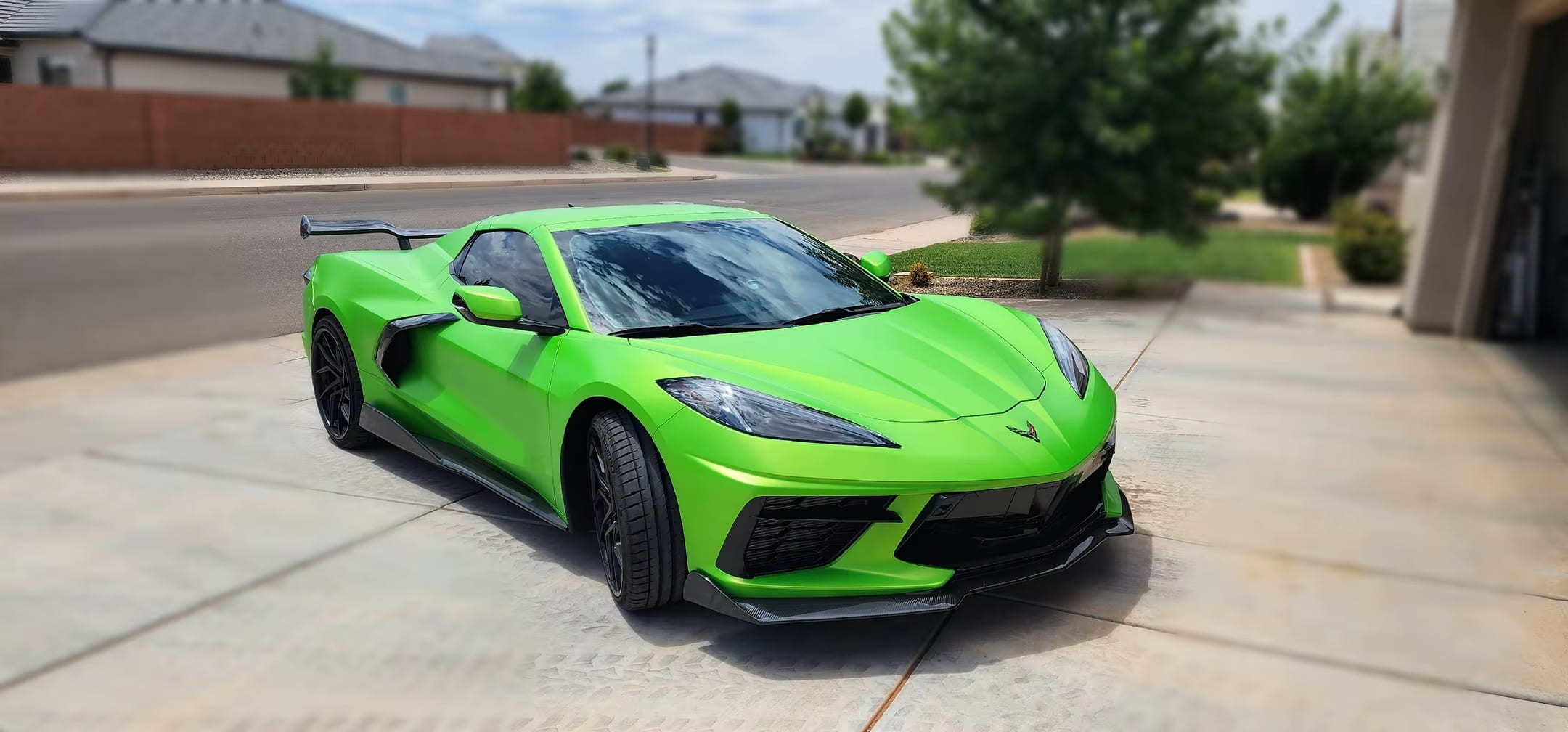 Carbon Fiber V Style Front Lip -  Chevrolet Corvette C8