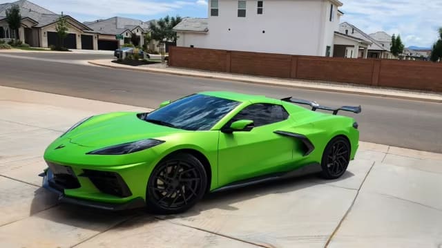 Carbon Fiber V Style Front Lip -  Chevrolet Corvette C8