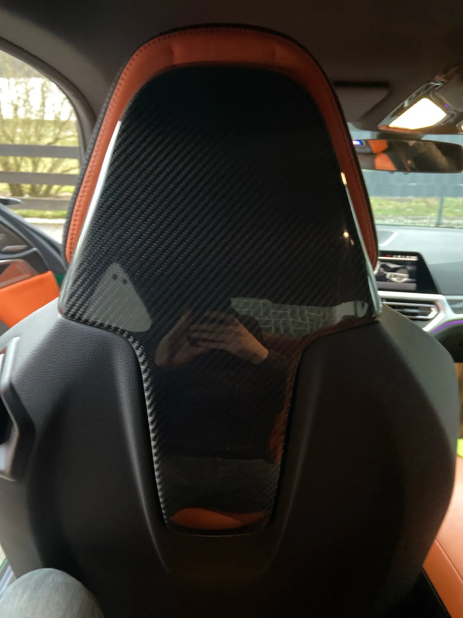 BMW M8 F91 F92 F93 Carbon Fiber Seat Back Cover