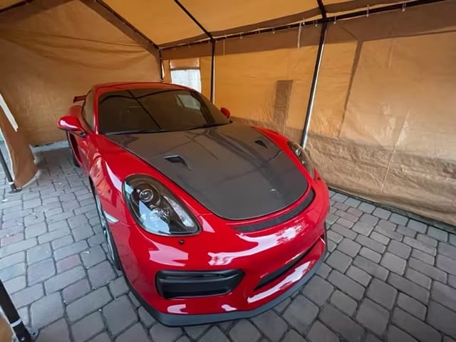 Dry Carbon Fiber GT4 Style Hood Bonnet - Porsche 718/ Boxster/Cayman/GT4/GT4RS