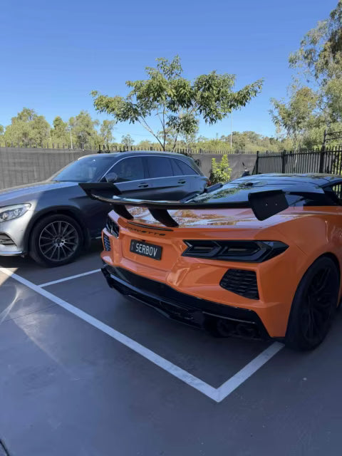 Prepreg Carbon Fiber ZR1 Style Rear Wing - Chevrolet Corvette C8