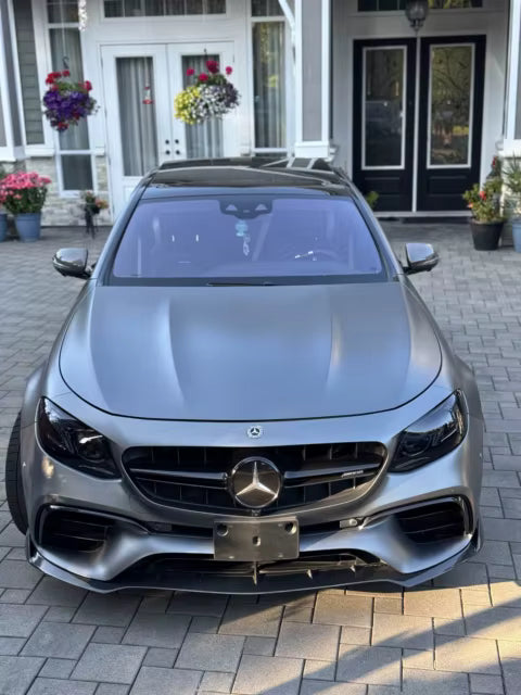Carbon Fiber BRBS Style Front Splitter lip -  Mercedes Benz W213 E Cclass E63 E43 E400 Sport 2016-2020 W213