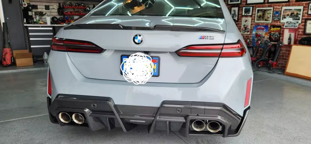 Prepreg Carbon Fiber SQ V2 Rear Diffuser - BMW M5 G90 G99 4-Door 2025+