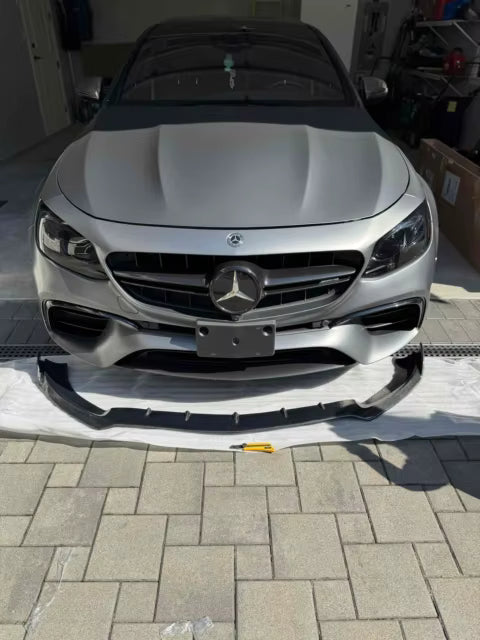 Carbon Fiber BRBS Style Front Splitter lip -  Mercedes Benz W213 E Cclass E63 E43 E400 Sport 2016-2020 W213