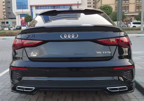 Gloss Black Rear Diffuser - AUDI A3 8Y S-Line 2020-2024