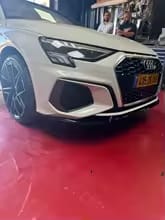 M Style Gloss Black Front Splitter Lip - Audi A3 8Y S3 S-Line 2020-2024