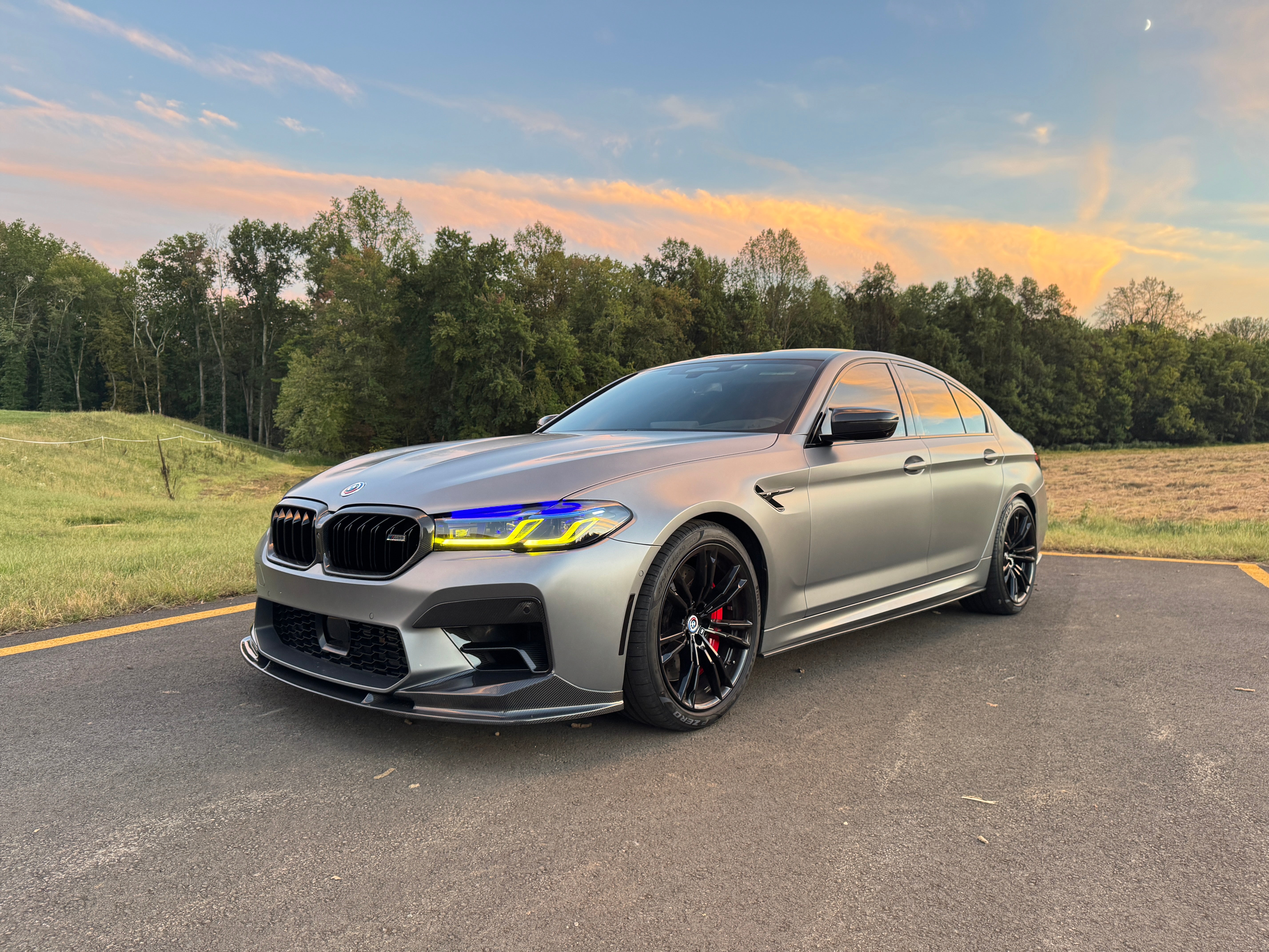 LED HEADLIGHT CSL Yellow/WHITE DRL Switchable Facelift Upgrade - BMW F90 M5 & G30 / G38 5 Series