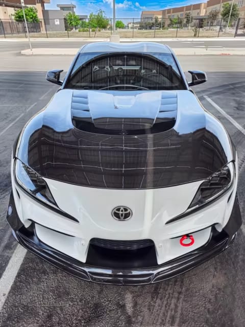 Carbon Fiber vented VRS Style Hood - Toyota Supra A90/A91